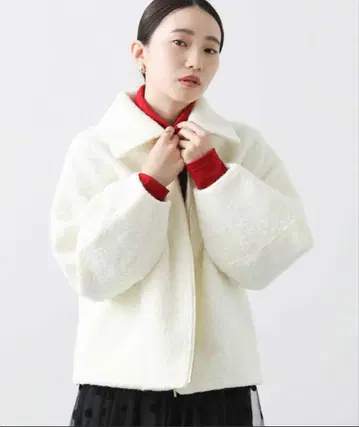 그레디 브릴리언트 화이트 보아 자켓