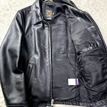 새상품급/현행 샷 싱글 라이더 가죽 자켓 103us 36