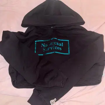 FR2 No Sexual Services 크롭 후드티