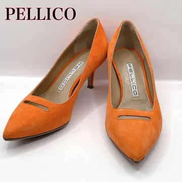 컨디션 최상 PELLICO ANELLI 스웨이드 스틸레토