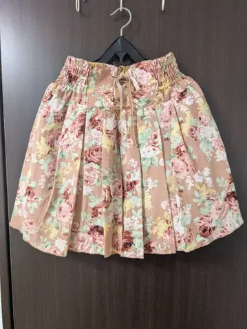 LIZ LISA 플라워 프린트 플레어 스커트