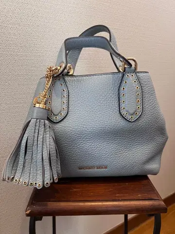 미사용 새상품 MICHAEL KORS 브루클린 숄더백 스카이블루