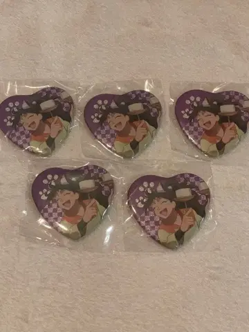 닌타마 란타로 쿠쿠치 헤이스케 하트 캔뱃지 난자타운 5개