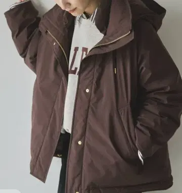 Spick & Span 2WAY 다운 하프 코트 브라운 36