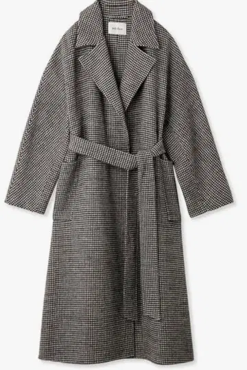 새상품급 Mila Owen 미라 오웬 접결 롱 트렌치코트 체크