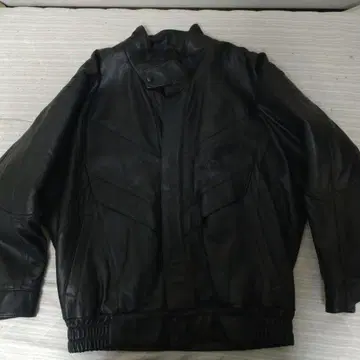 ALL BLACKS 가죽 자켓 블랙