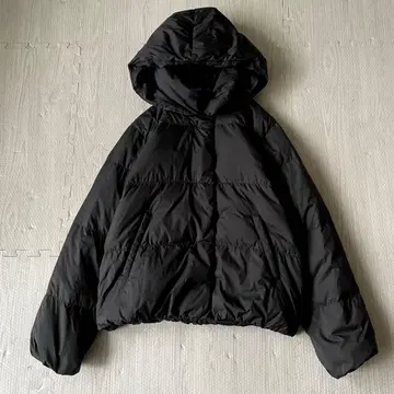 뷰티&유스 BY 타프타 숏 다운 자켓 2WAY 블랙 S