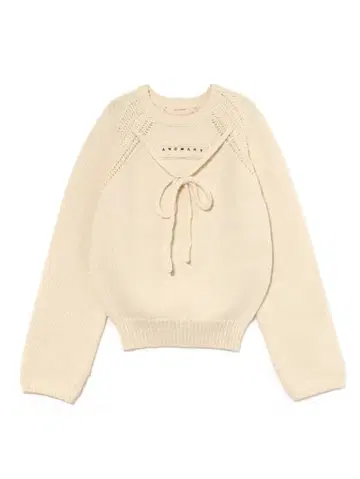 andmary Casey knit tops ivory