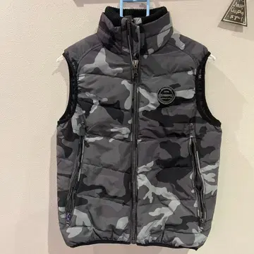 이븐리버 방한 베스트 S 카모플라주 그레이