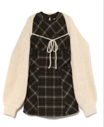 Mimi check set mini dress andmary