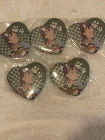 닌타마 란타로 타치바나 센조 하트 캔뱃지 난자타운 5개