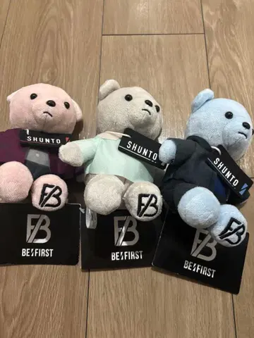 SHUNTO 봉제 인형 3체 세트