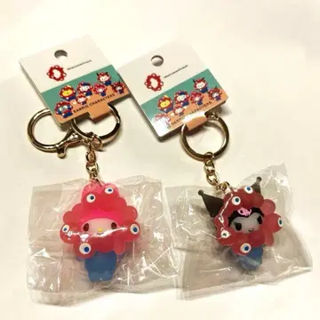 마이멜로디 쿠로미 산리오 미야쿠미야쿠 입체 클리어 컬러 키링