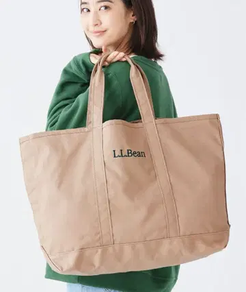 새상품 L.L.Bean 그로서리 토트백 마더백 아몬드