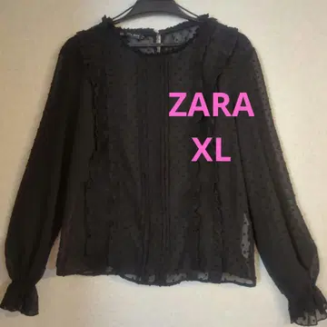 시어 도트 자카드 쉬폰 티셔츠 시어 블라우스 퐁퐁 블라우스