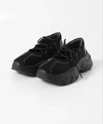 레이스업 발레 스니커즈