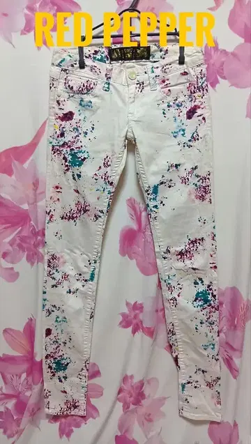 RED PEPPER 스플래터 프린트 스키니진 24