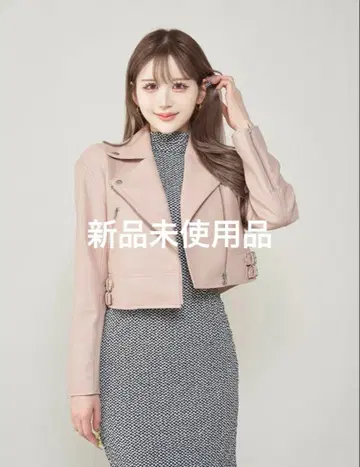 미사용 새상품 Darich 다리치 더블 벨트 라이더 자켓 PNK