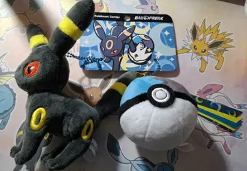 포켓몬 봉제 인형 BALL FREAK 블래키 x 문볼