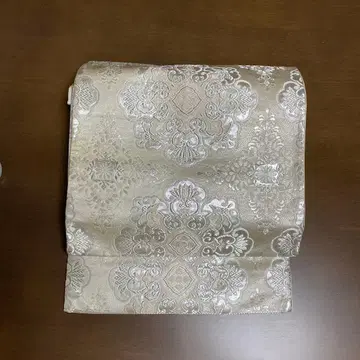 순수 실크 쇼소인 문양 육통 후쿠로 오비 포멀