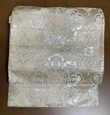 순수 실크 쇼소인 문양 육통 후쿠로 오비 포멀