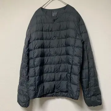 [ 무인양품 MUJI ] 그레이 다운 자켓 노카라 L 경량