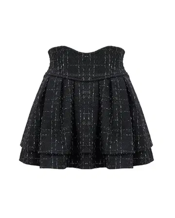 슬림 레그가 되는 트위드 스커트 michellMacaron