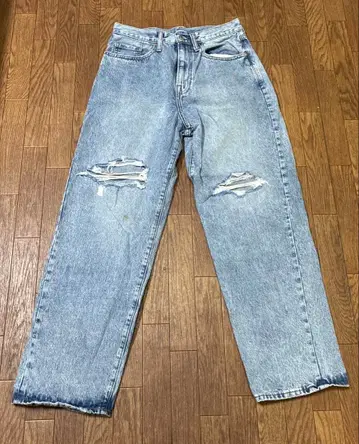 GAP 배기핏 데님 데미지 28/30