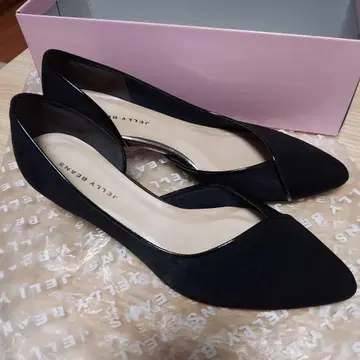젤리 빈즈 블랙 스틸레토 펌프스