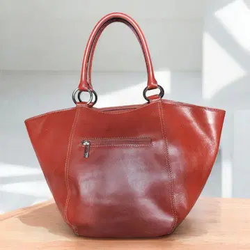 로베르토 리치 천연 가죽 토트백 실버 금장 장식 무료배송