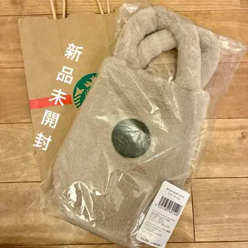 스타벅스 홀리데이 2025 보틀 숄더백 퍼 베이지 새상품