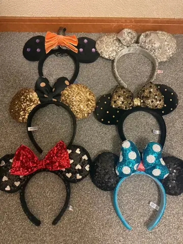 디즈니 미니 머리띠 6개 세트