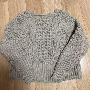 IENA 이에나 EIGER 손뜨개질 케이블 풀오버 니트 아란 편직