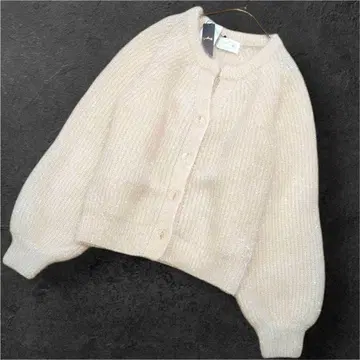 [ 새상품 ] Omekashi 오메카시 키라키라 라메 니트 가디건