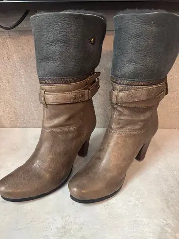 MANA 2way 부츠 브라운 힐 부츠 M