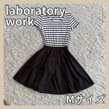 [ 여성용 ] 라보라토리워크 알리시아 반팔 도킹 원피스 보더