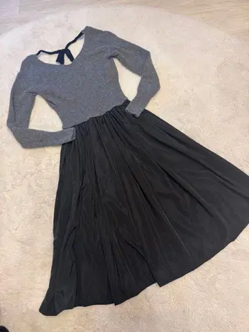 birthdaybash 니트 이소재 원피스 M