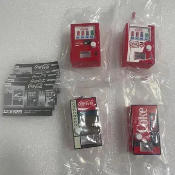코카 콜라 미니어처 자동 판매기 컴플리트 세트 전 4종