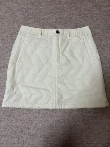 adidas 퀼팅 스커트 S 사이즈 화이트