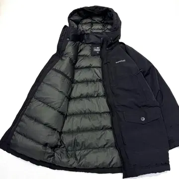 [ 새상품급/남성용 L ] 몽벨 하스키 코트 다운 자켓 코트 블랙