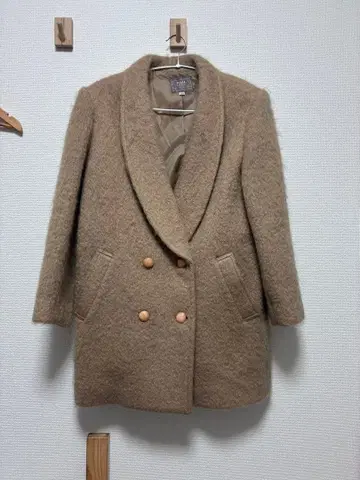 샤기 자켓 코트 울