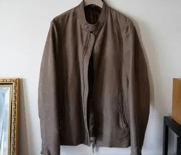 INHERIT 스웨이드 라이더스 블루종