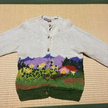 니트 가디건 앞 버튼 포함