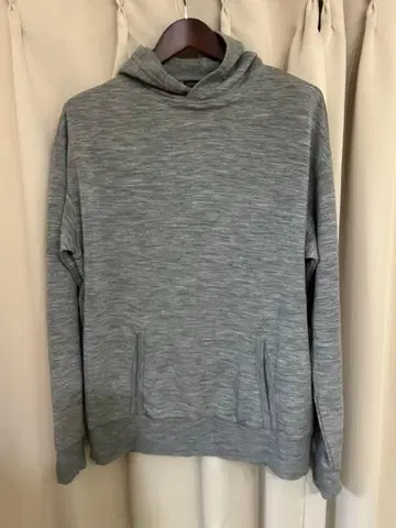 ICEBREAKER 메리노울 그레이 후드티 L 사이즈