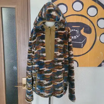L.L.Bean 후드티 플리스 후드 M 풀 집업 카모플라쥬