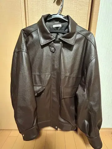 INGNI 브라운 가죽 자켓 아우터 프리 사이즈