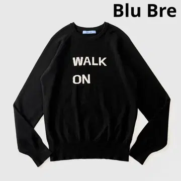 Blu Bre 블루브레 캐시미어 크루넥 니트 스웨터 블랙