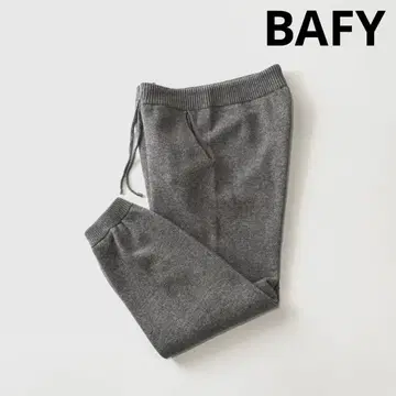 BAFY 바피 울 셔링 니트 팬츠 44 그레이