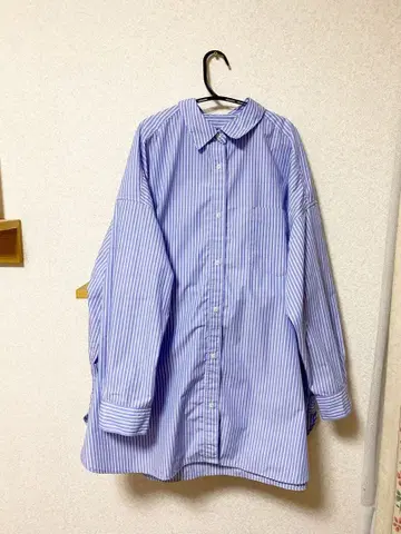 [ 이지케어 ] [ 선택 가능한 기장 ] 스트라이프 셔츠