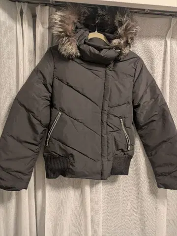 KUMIKYOKU 쿠미쿄쿠 다운 자켓 M~L 상당 후드 부착 퍼 부착